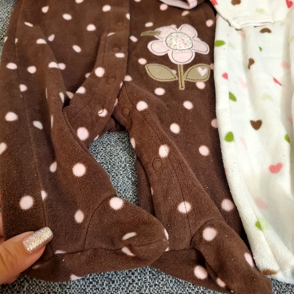 Carter's Soft Footsie Pjs 3 months - Picture 4 of 6